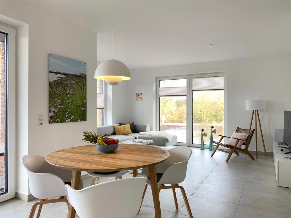 Ferienwohnung Hein Am Nordseedeich Butjadingen Buitenkant foto