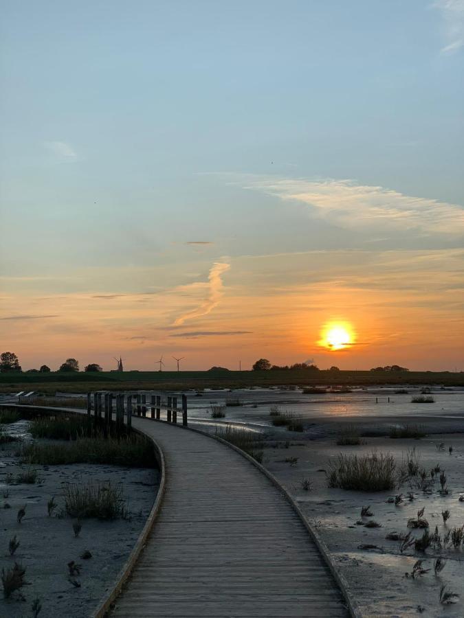 Ferienwohnung Hein Am Nordseedeich Butjadingen Buitenkant foto